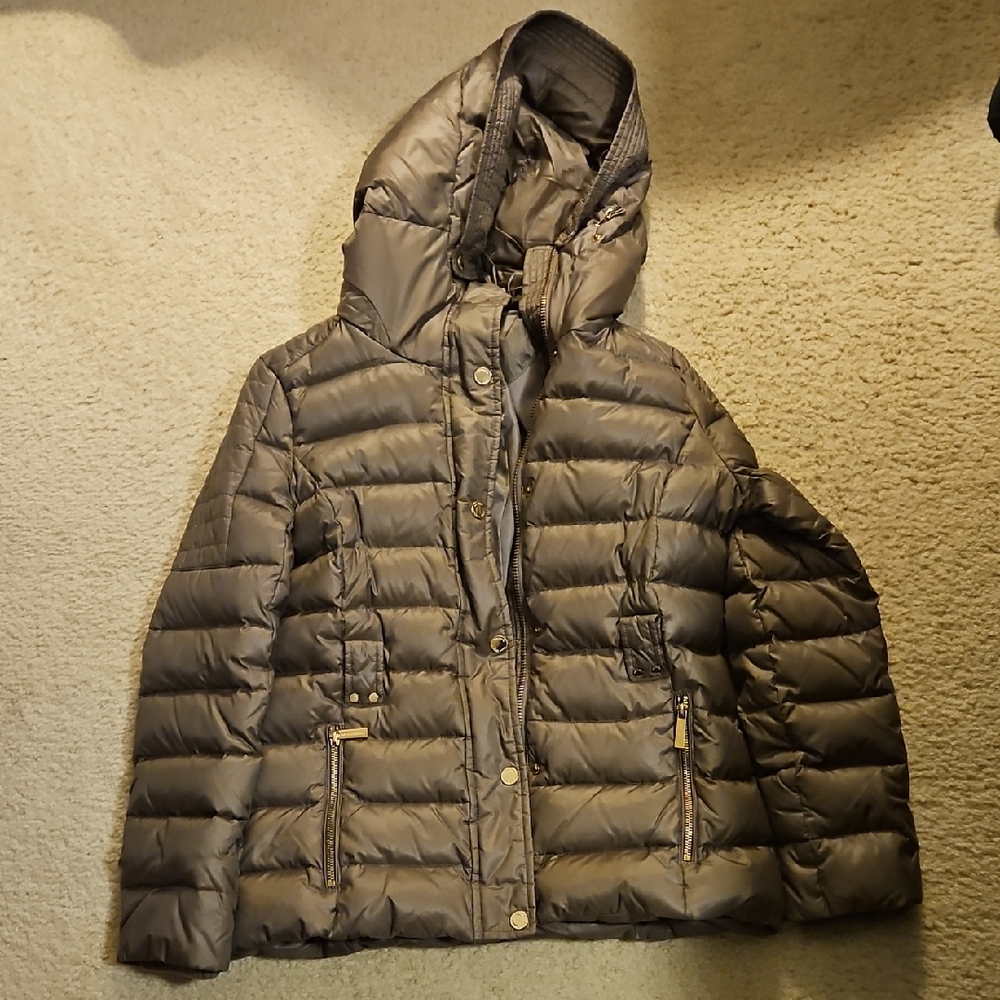 Michael Kors Women's Puffer Jacket - Brown